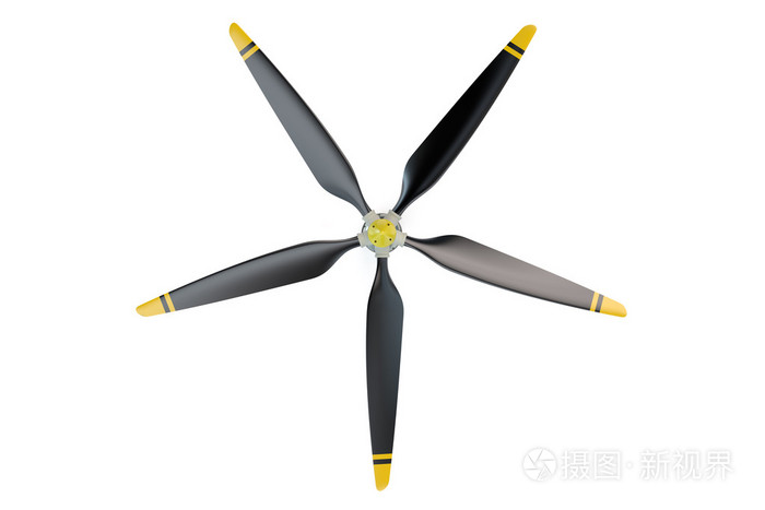 5叶片螺旋桨飞机
