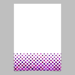 抽象的方形图案页面背景模板从广场的紫色调的传单，矢量图形卡