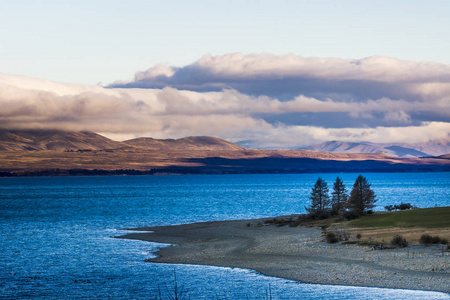 奥拉基 pukaki 湖风景秀丽的全国 par