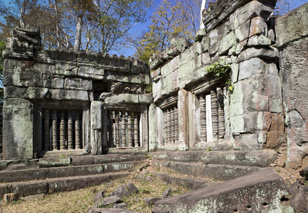柬埔寨的 Koh 科尔寺庙复合废墟