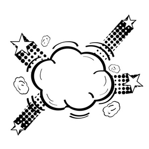 孤立的漫画泡沫照片