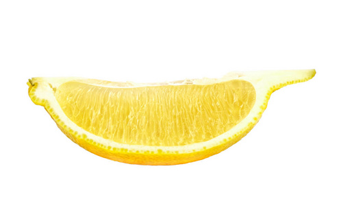 柠檬柑桔果实纹理成熟片的分离图片