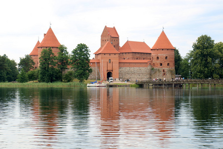 在立陶宛 trakai 城堡