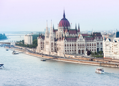 匈牙利国会的航拍照片