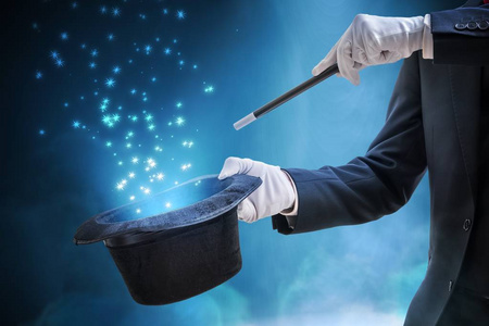 魔术师展示技巧图片