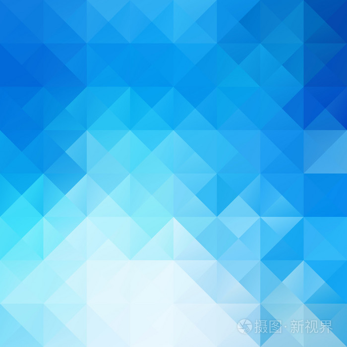 蓝色的网格马赛克背景创意设计模板