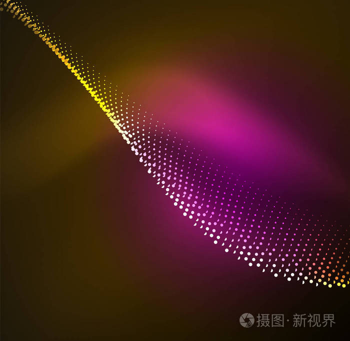 三维照明的波的发光粒子