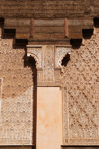 阿里  本  优素福 Madrasa，摩洛哥的建筑细节