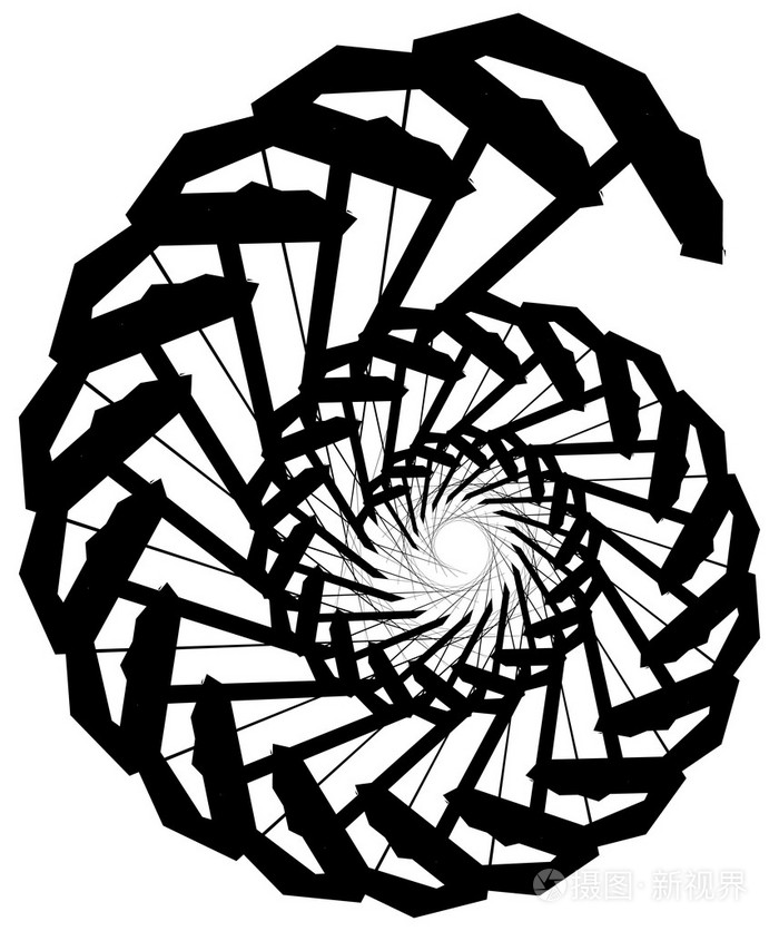 几何圆形螺旋插画-正版商用图片0eyfh7-摄图新视界