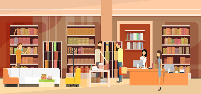 书店内部书店销售妇女现金照片