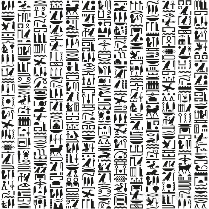 古埃及象形文字的文字插画 正版商用图片0eym50 摄图新视界