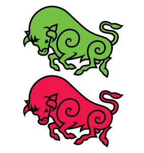 精力充沛的奔牛图片