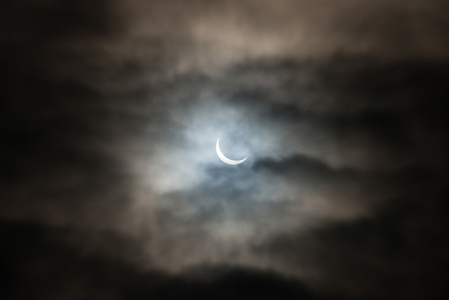 日食，2015 年 3 月在斯塔福德郡，英格兰