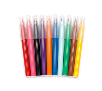 彩色标记笔多彩多姿感到钢笔绘制线条