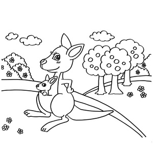 快乐袋鼠图片-快乐袋鼠素材-快乐袋鼠插画-摄图新视界