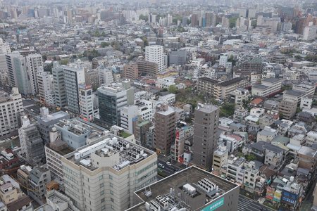 日本东京都文京区区鸟瞰图