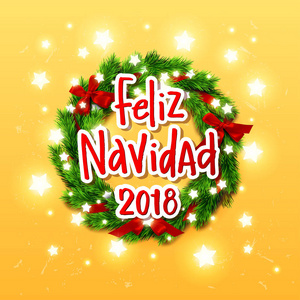 性质西班牙语手绘书法圣诞快乐西班牙语.