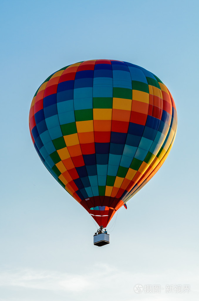 彩色的热气球