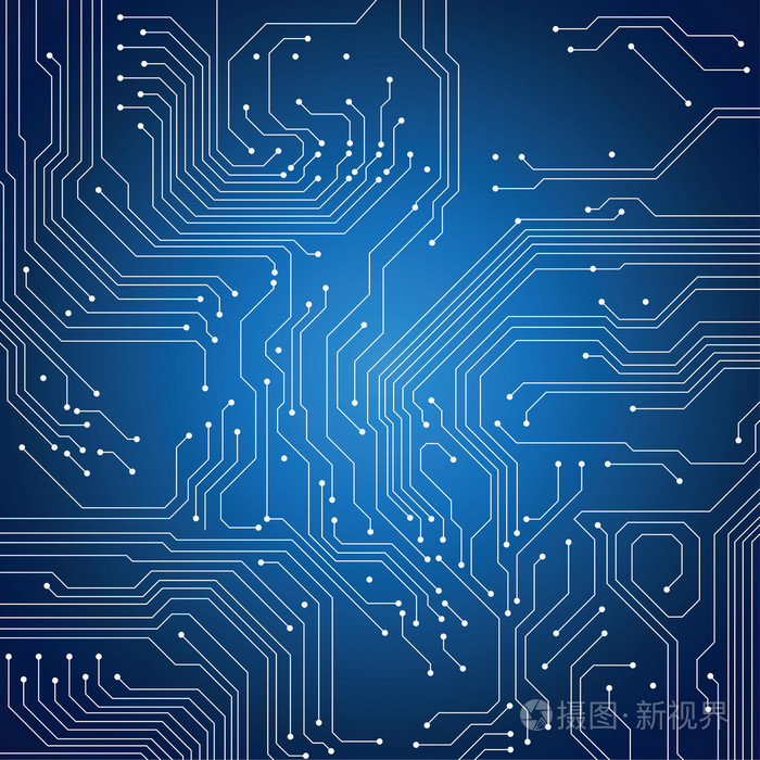 电路板的背景.矢量