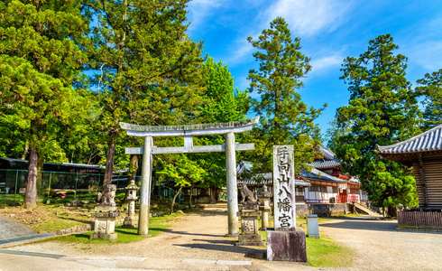 Tamukeyama 在奈良，日本的八幡宫