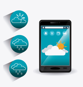 天气手机应用程序图片