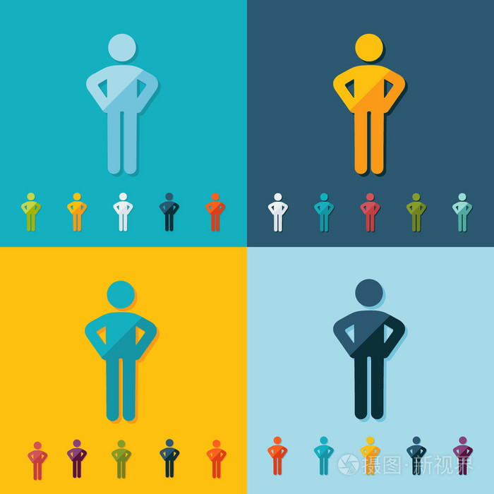 简笔图的人体轮廓