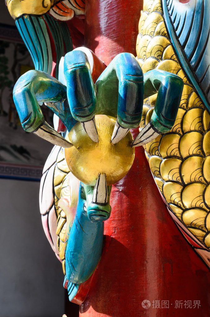 中国龙爪脚在泰国的华人庙宇