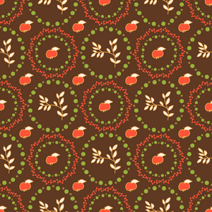 无缝蔬菜模式与苹果的设计