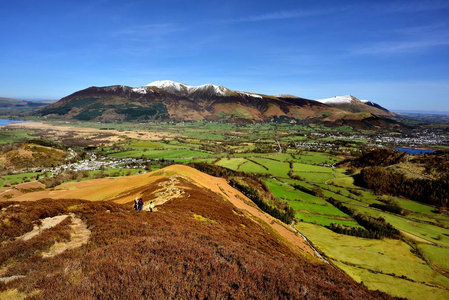 从阶梯端 Skiddaw 和 Blencathra