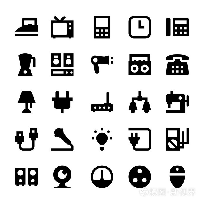 电子产品和设备矢量图标 8