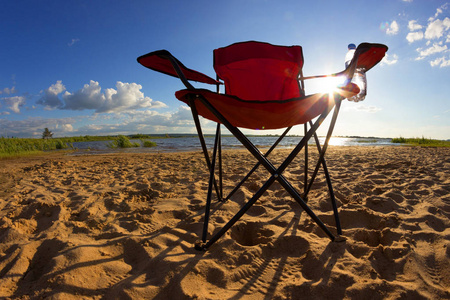 红沙滩椅