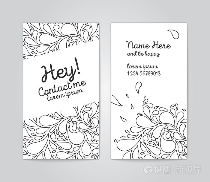 与背景上粗略泡沫垂直名片插画-正版商用图片0f14gc-摄图新视界