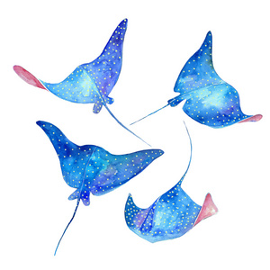 插图在神圣的几何风格孤立的卡通搞笑魔鬼图标魔鬼的图释天使和魔鬼