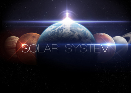 太阳能系统。这幅图像由美国国家航空航天局提供的元素