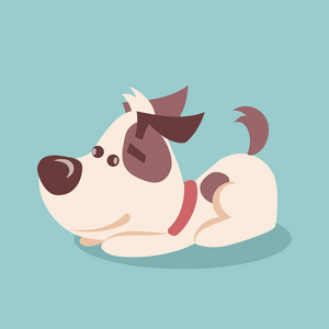 顶视图手用铅笔绘画画在纸上,艺术品工作场所狗在房子卡通着色页矢量