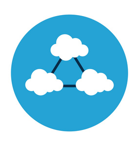 云平面矢量图标