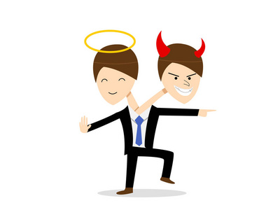 善善善与恶在同一个人, 躁郁症插画