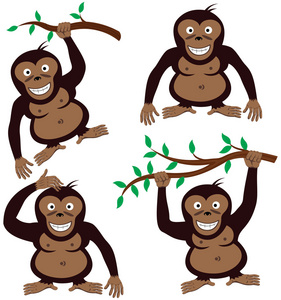 猩猩的插图