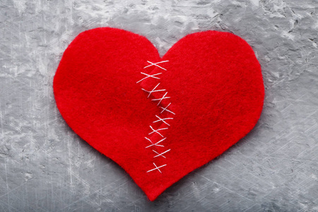 关系破裂问题, 抑郁症概念心碎心碎不忠心碎心碎红色的心碎.