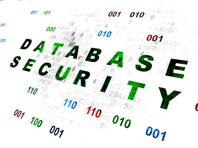 保护的概念 数据库安全的数字背景