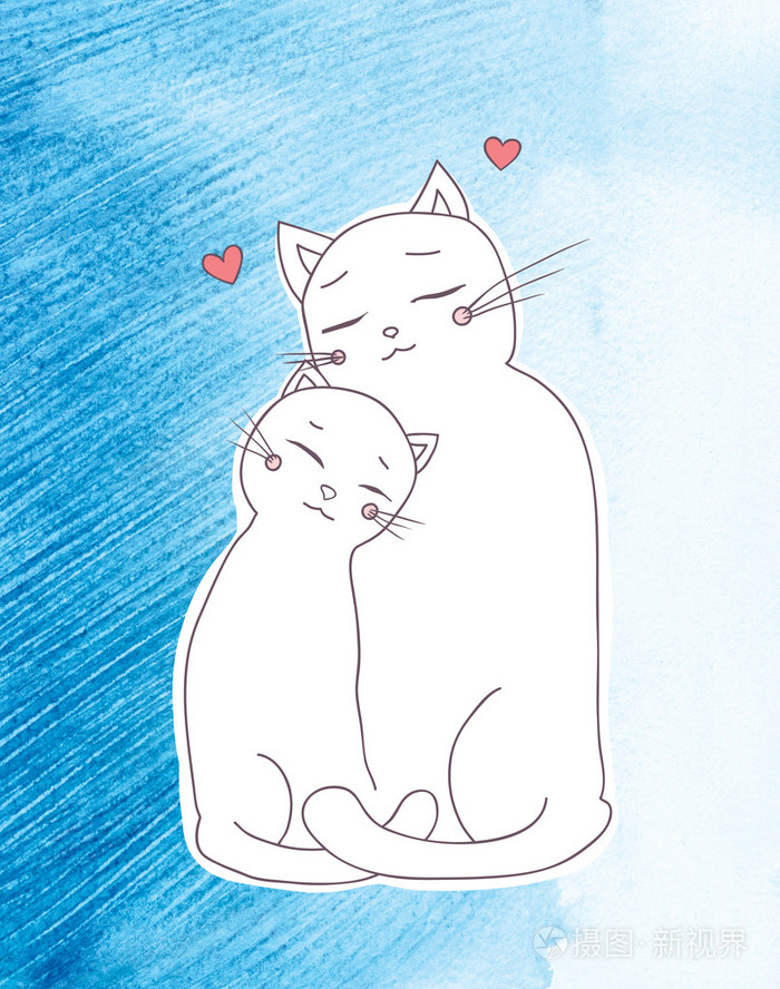 两只可爱的猫