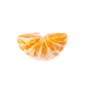 一半的新鲜多汁橘