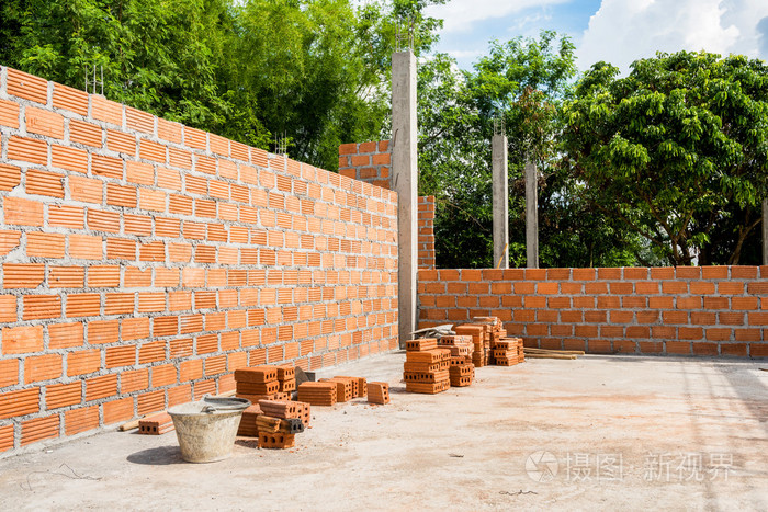 砖砌体在新房子里