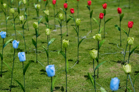 绿色田野用人造花