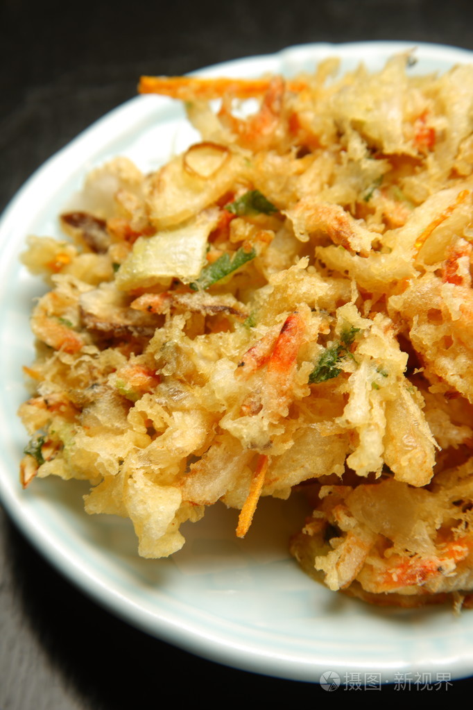 典型的日本料理炸什锦