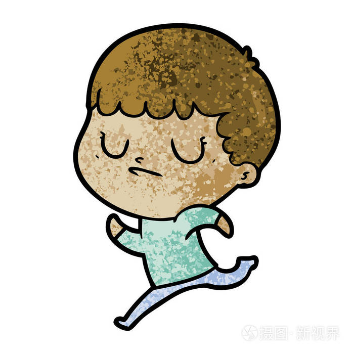 卡通坏小子的矢量插图