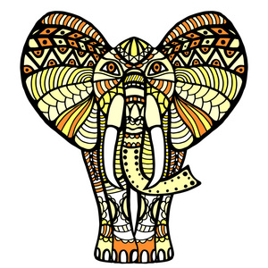 装饰大象渴望平铺图片