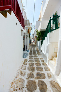 米克诺斯岛希腊的传统街道