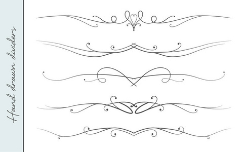 优雅的书法漩涡, 精致的图案点缀照片