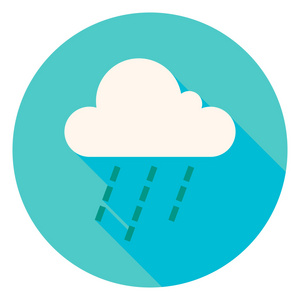 天气云雨的小圆圈图标照片